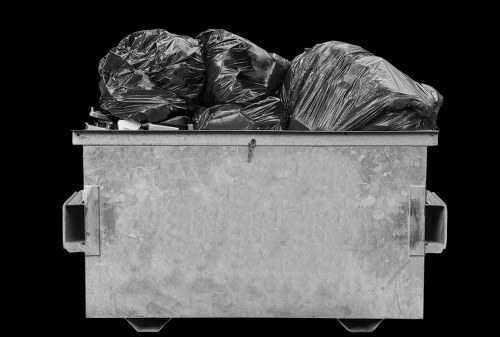 Workers and vehicles engaged in skip hire operations